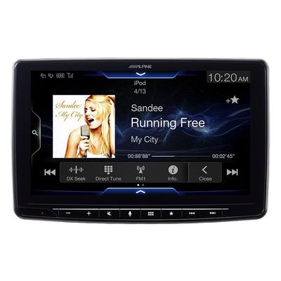 Alpine - In-Dash Digital Media Receiver - Built-in Bluetooth - Satellite Radio-ready - Black