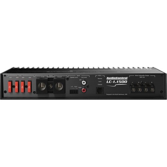 Front Zoom. AudioControl - Class D Digital Mono Amplifier with Variable Low-Pass Crossover - Black.