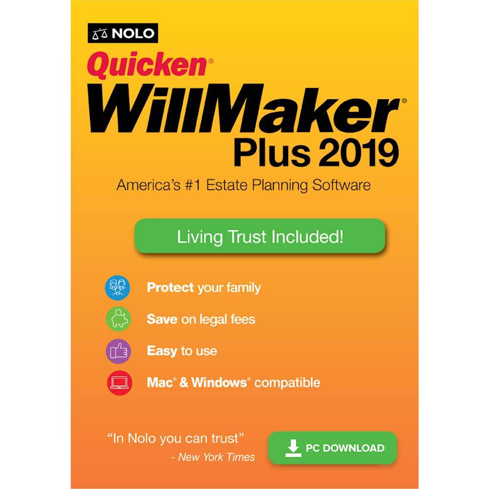 Customer Reviews Nolo Quicken WillMaker Plus 2019 [Digital] ESDWM9