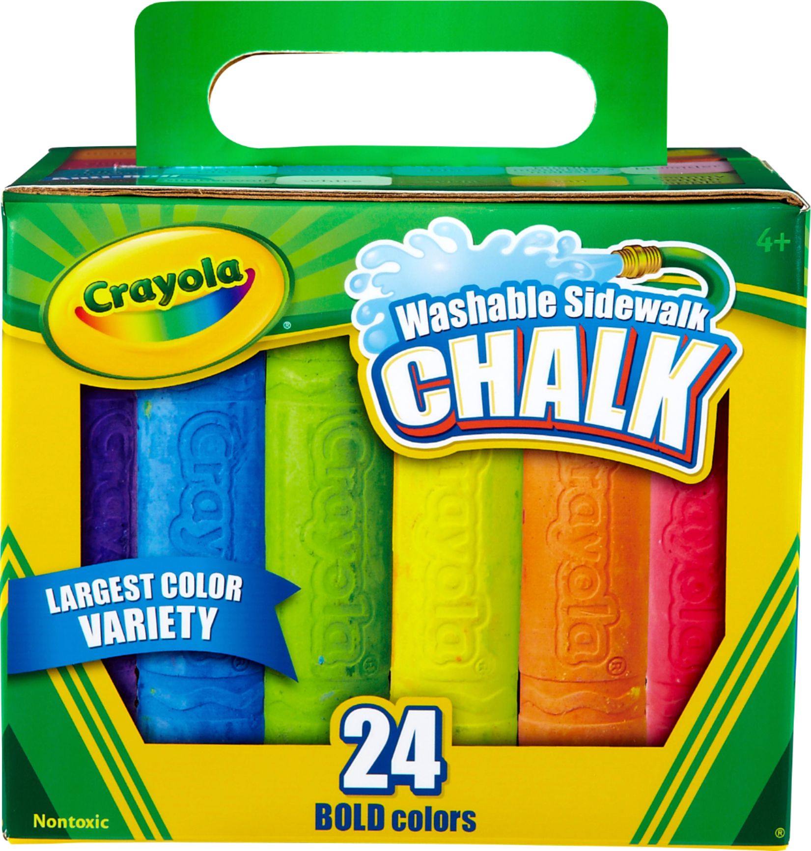 Crayola Sidewalk Chalk 36 Pack Washable Includes 6 Vivid Tropical Colors New