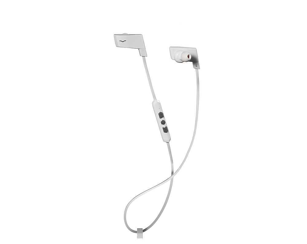 Angle View: V-MODA - BassFit Wireless In-Ear Headphones - White