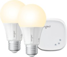 Sengled - Smart LED Soft White A19 Starter Kit (2-Pack) - White Only - Front_Zoom