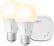 Front. Sengled - Smart LED Soft White A19 Starter Kit (2-Pack) - White Only.