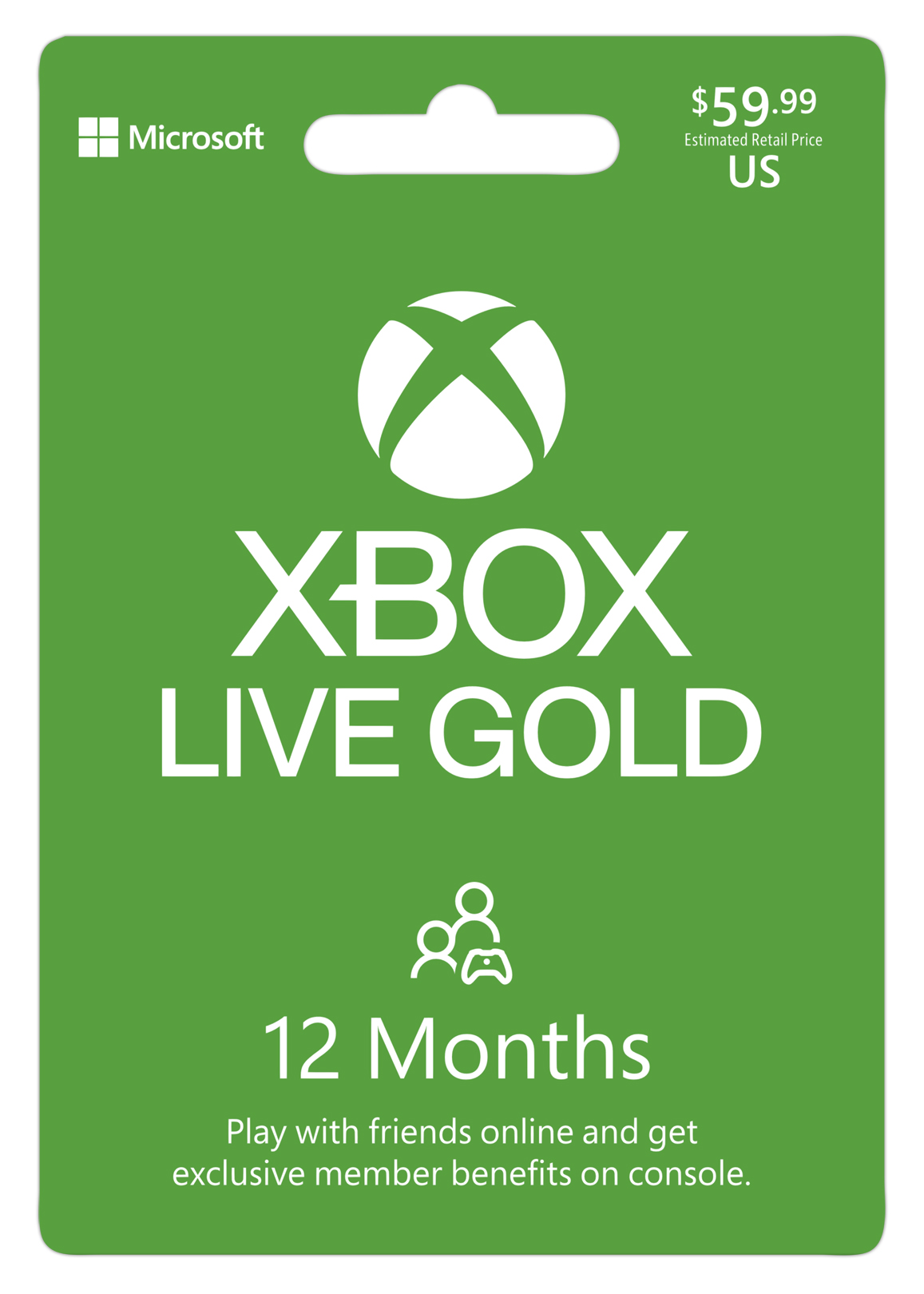 Microsoft Xbox Live 12 Month Gold Membership Xbox Live 12m Gf18 59 99 Best Buy