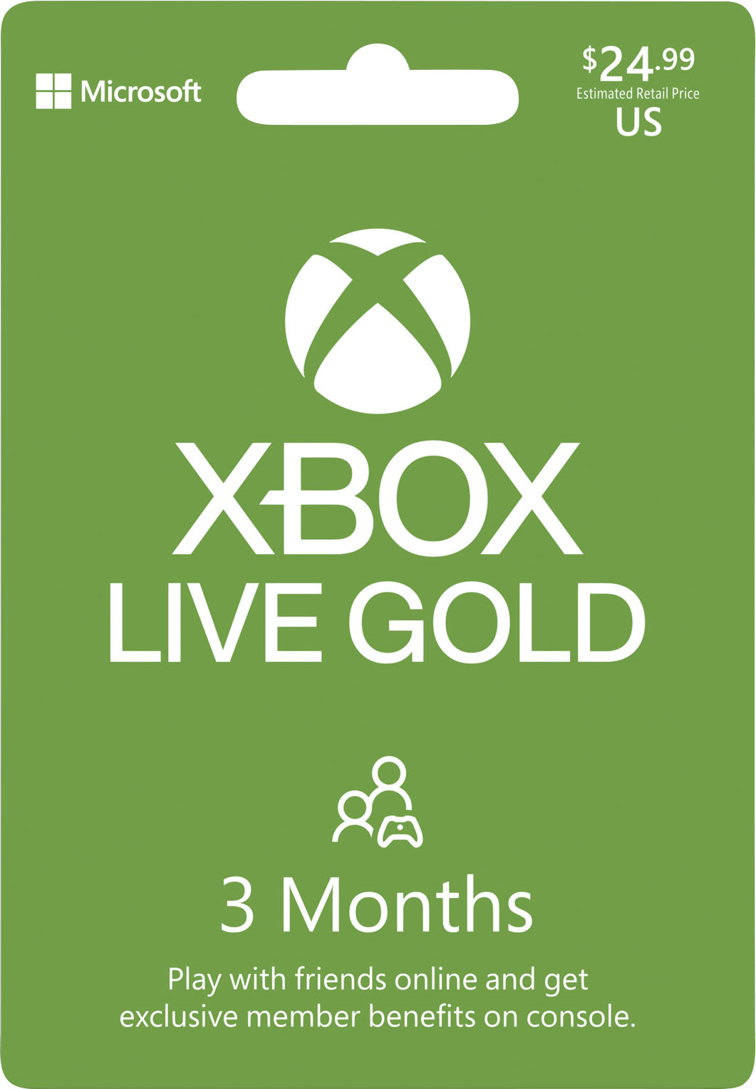 Microsoft Xbox Game Pass Core 3-month Membership [Digital] 3D5