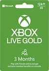 Xbox live gold 12 month gift shop card