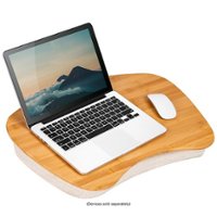 LapGear - Bamboo Lap Desk for 17.3" Laptop - Natural - Front_Zoom