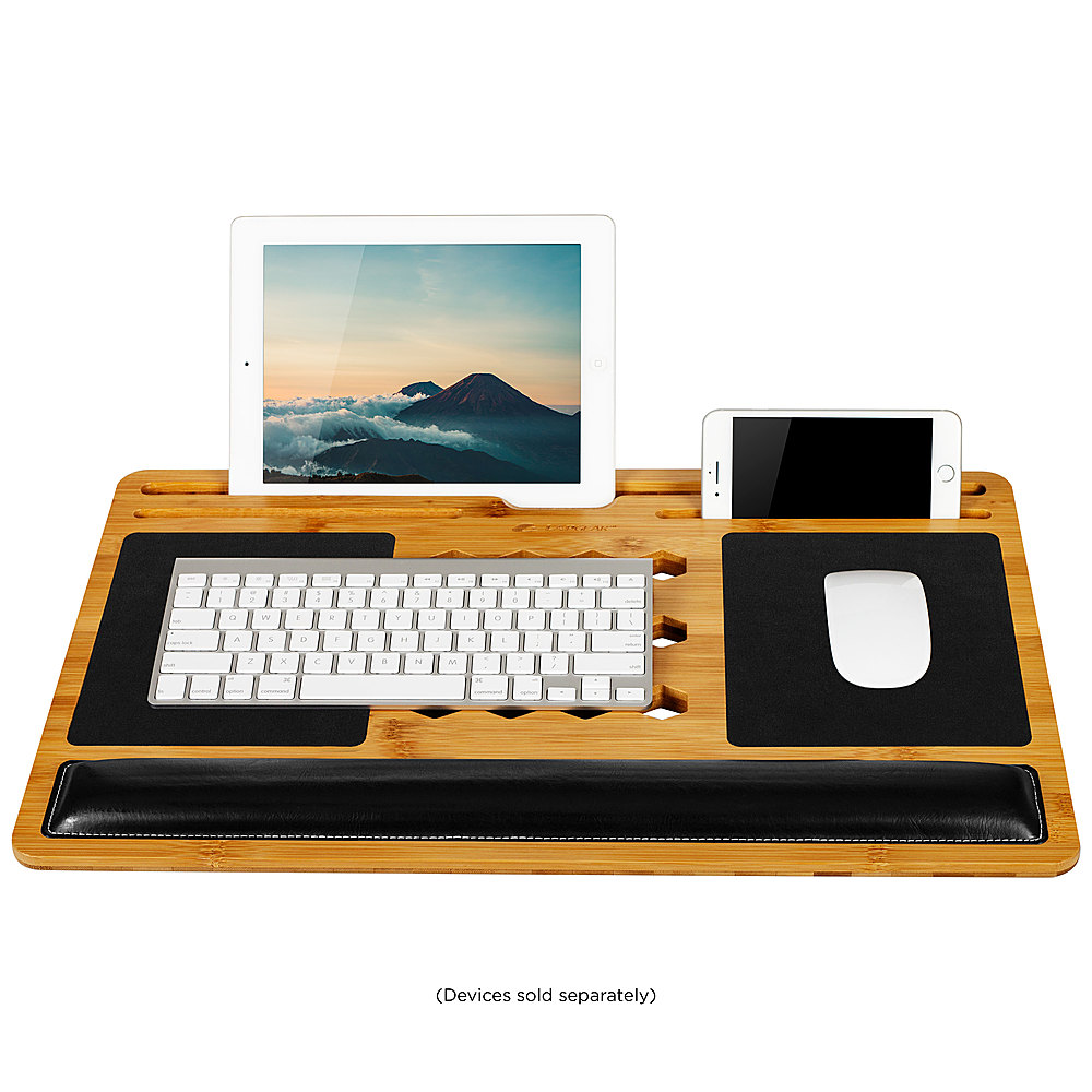 LapGear - Bamboo Pro Lap Board for 17.3" Laptop - Natural