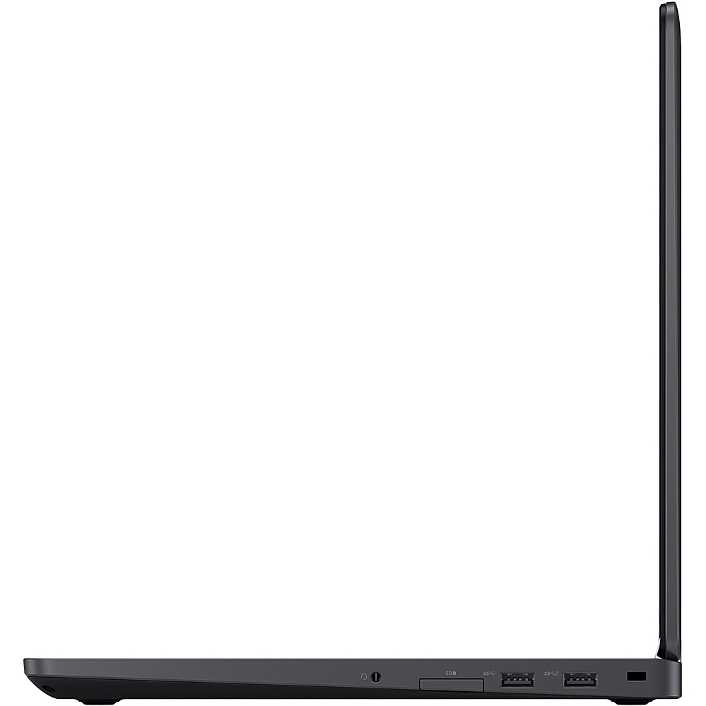 Angle View: Dell - Latitude 15.6" Refurbished Laptop - Intel Core i5 - 8GB Memory - 256GB Solid State Drive - Black