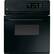 Front. GE - 24" Built-In Single Electric Wall Oven - Black on Black.