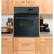Alt View 12. GE - 24" Built-In Single Electric Wall Oven - Black on Black.