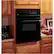 Alt View 13. GE - 24" Built-In Single Electric Wall Oven - Black on Black.