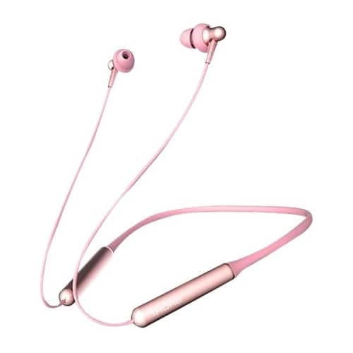 Front. 1MORE - STYLISH DUAL-DYNAMIC DRIVER BT Wireless In-Ear Headphones - Rose Pink.