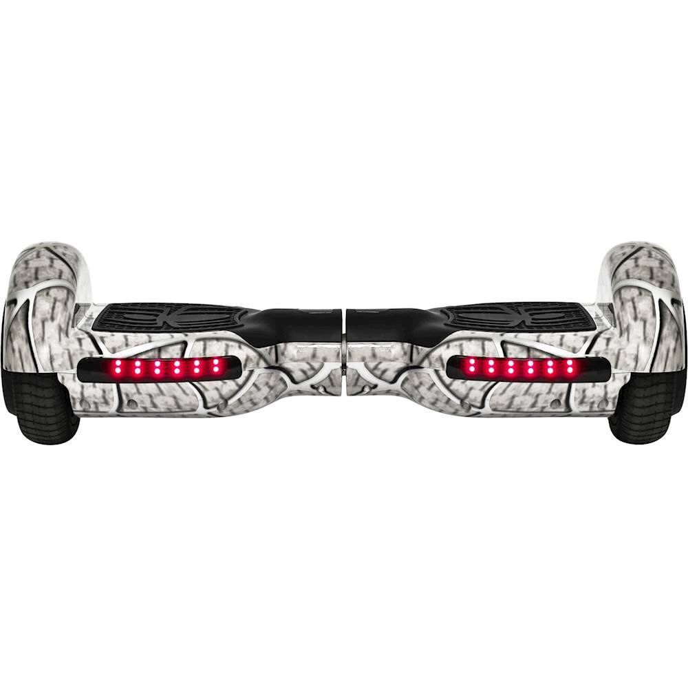 Front. GlareWheel - Self-Balancing Scooter - White.