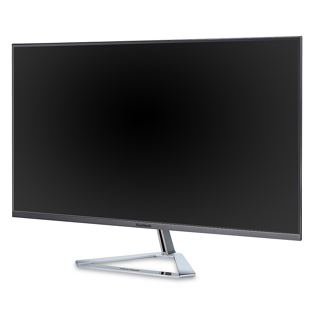Angle View: ViewSonic - VX3276-2K-MHD 32" IPS LCD UHD Monitor (DisplayPort and HDMI) - Silver