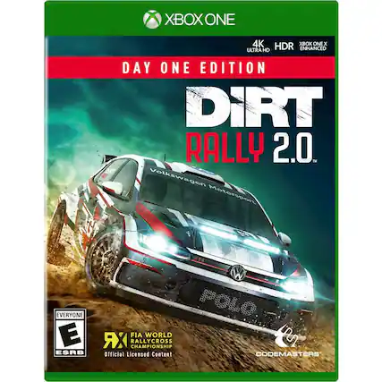 Front. Codemasters - DiRT Rally 2.0 Day One Edition. - E (Everyone)