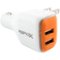 RapidX - DualX Vehicle/Wall USB Charger - Orange-Front_Standard 
