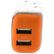 Alt View Zoom 16. RapidX - DualX Vehicle/Wall USB Charger - Orange.