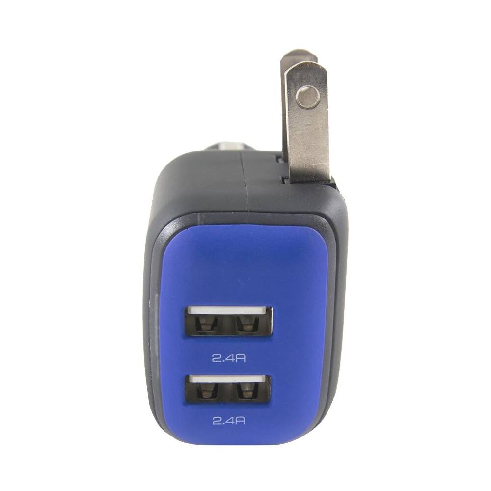 Alt View Zoom 13. RapidX - DualX Vehicle/Wall USB Charger - Blue.