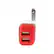 Alt View 12. RapidX - DualX Vehicle/Wall USB Charger - Red.