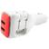 Alt View 15. RapidX - DualX Vehicle/Wall USB Charger - Red.