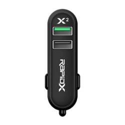 RapidX - Vehicle Charger - Black - Front_Zoom