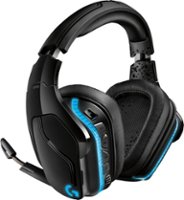 Logitech - G935 Wireless Gaming Headset for PC - Black/Blue - Front_Zoom