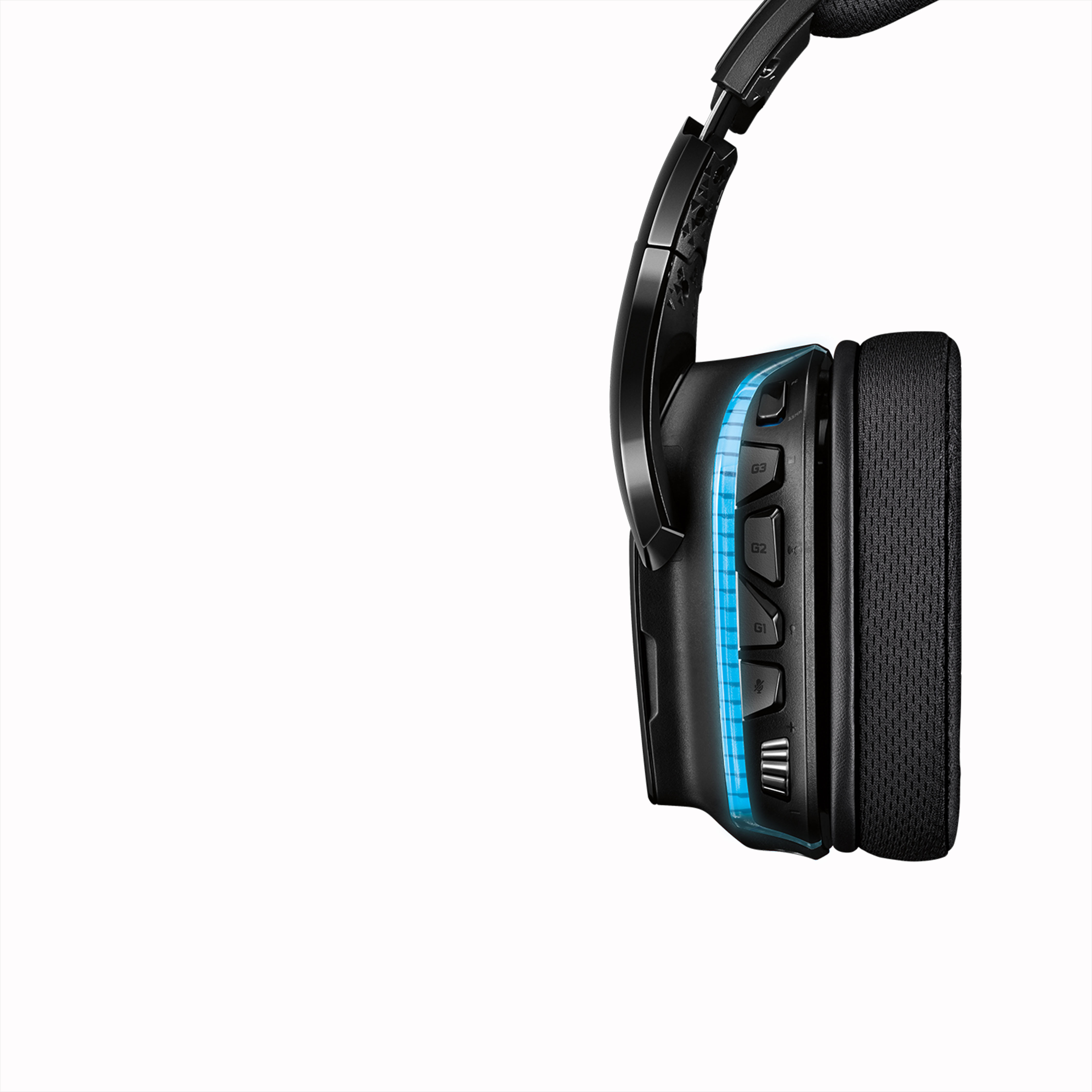 Logitech G935 Wireless DTS:X 7.1 Surround Sound LIGHTSYNC RGB PC Gaming  Headset - Black/Blue