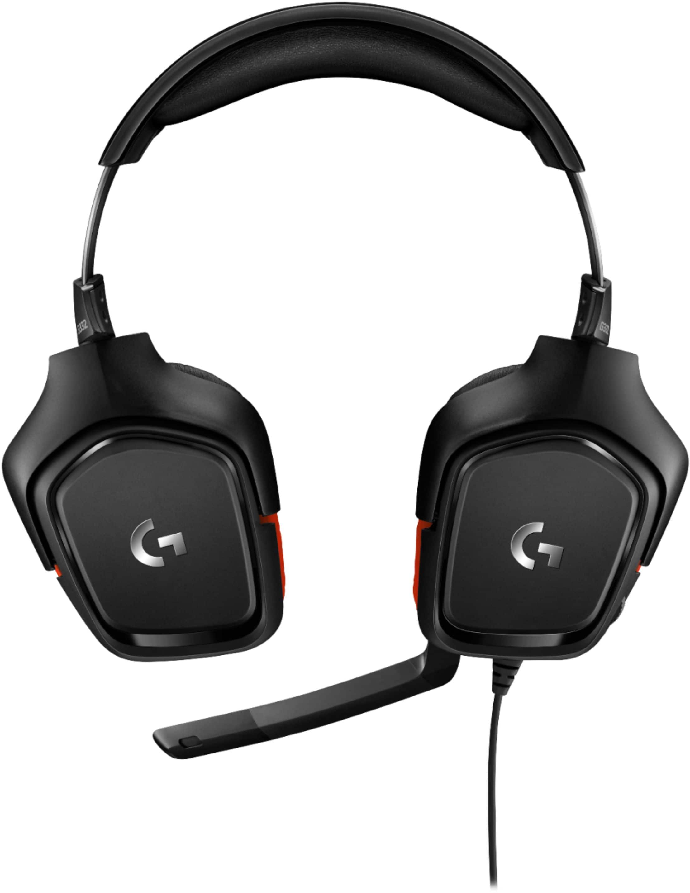 Alt View 11. Logitech - G332 Wired Gaming Headset for PC - Black/Red.