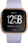 Front Zoom. Fitbit - Versa Smartwatch - Periwinkle/Rose Gold.