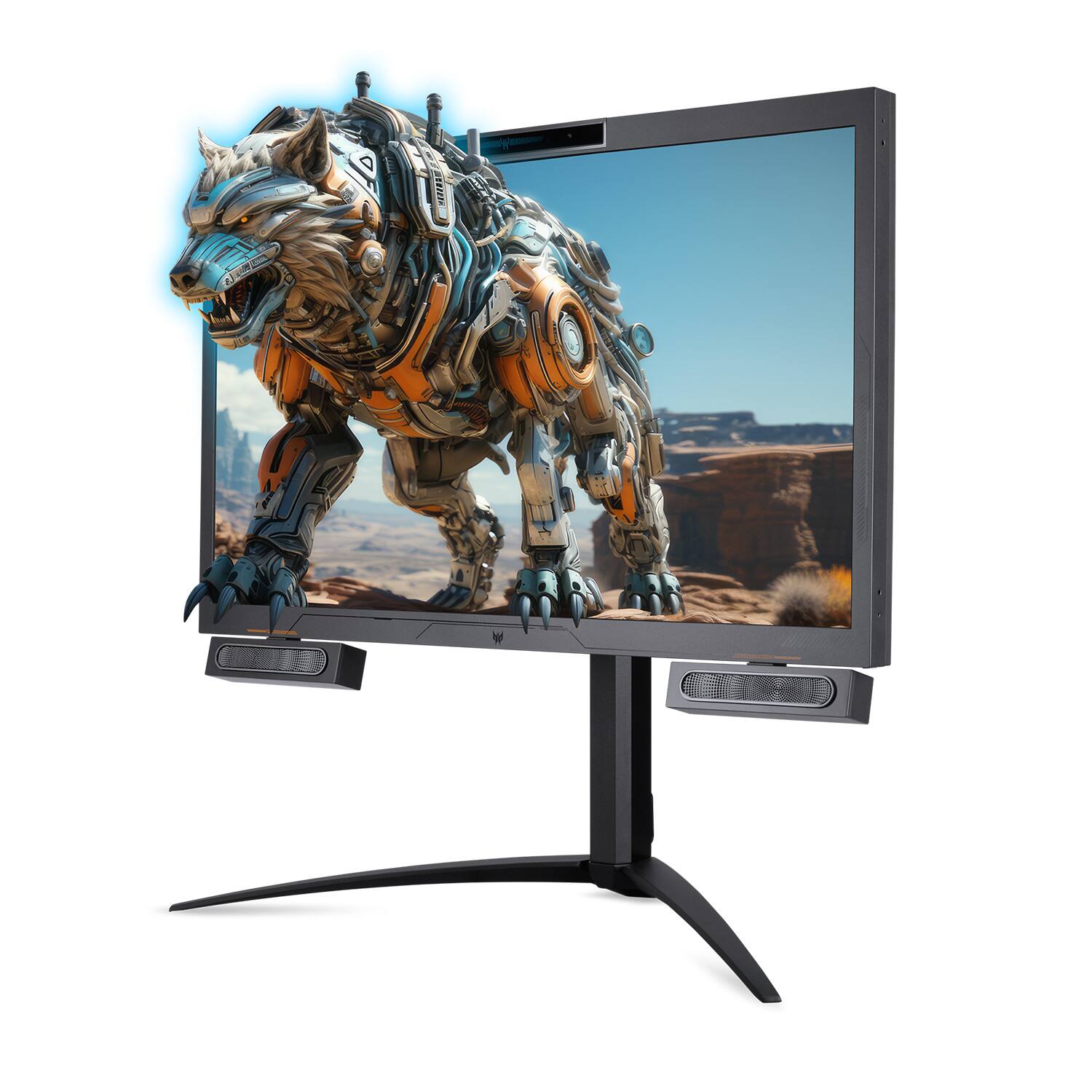 Alt View 10. Acer - Predator SpatialLabs View 27"  LCD 4K UHD, 60Hz, FreeSync Premium, Stereoscopic 3D Gaming Monitor - Black.