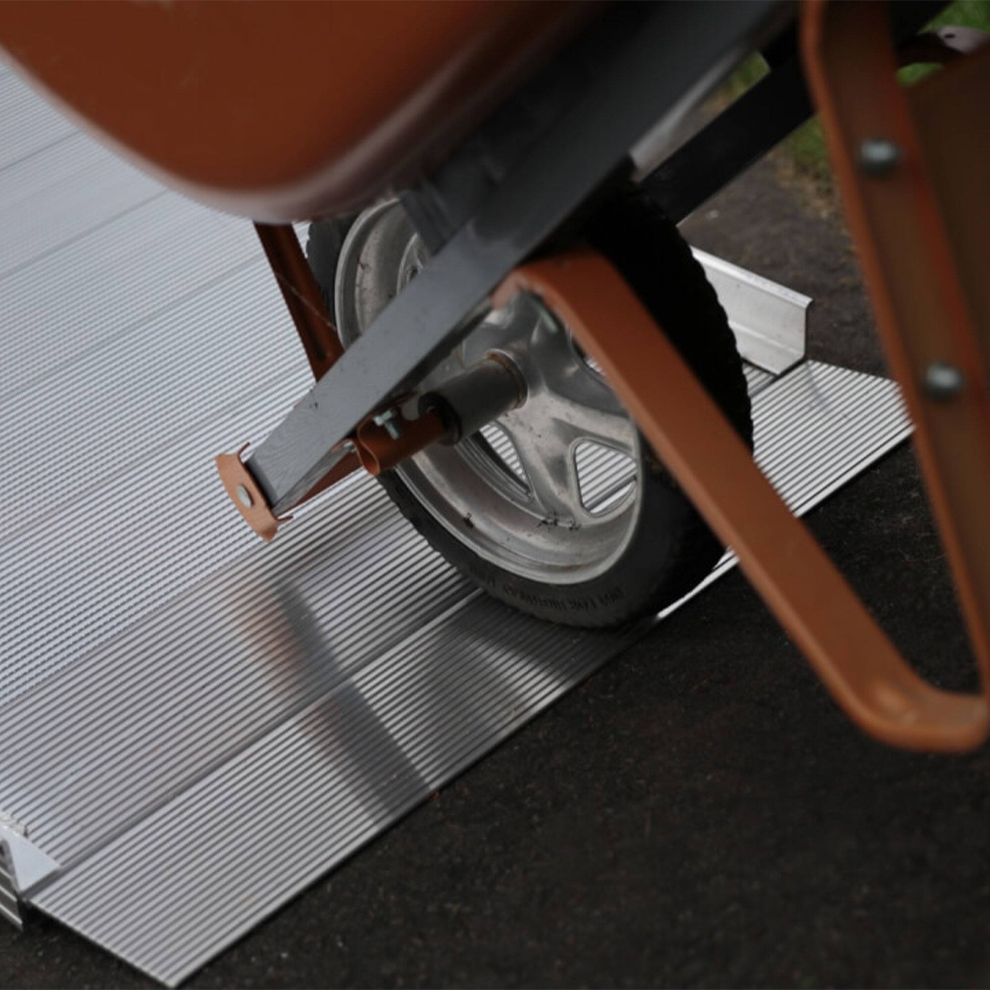 Alt View 5. EZ-ACCESS - EZ-ACCESS TRAVERSE 4 Foot Walk Ramp w/Textured Surface & Hook/Strap Attachment - GREY.