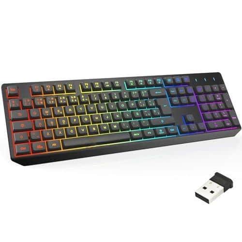 Earthley Blooms - Blaze & Chroma Wireless Bundle - Gaming And Mouse Combo Responsive Durable Backlit Rgb Long-lasting Built-in - Black - Wireless (ES Layout)