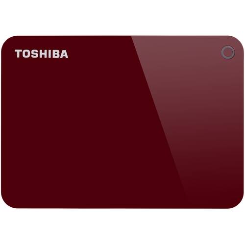 Toshiba - Canvio 2TB External USB 3.0 Portable Hard Drive - Red-Front_Standard 