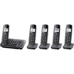 Left Zoom. Panasonic - KX-TGE645M DECT 6.0 Expandable Cordless Phone System with Digital Answering System.