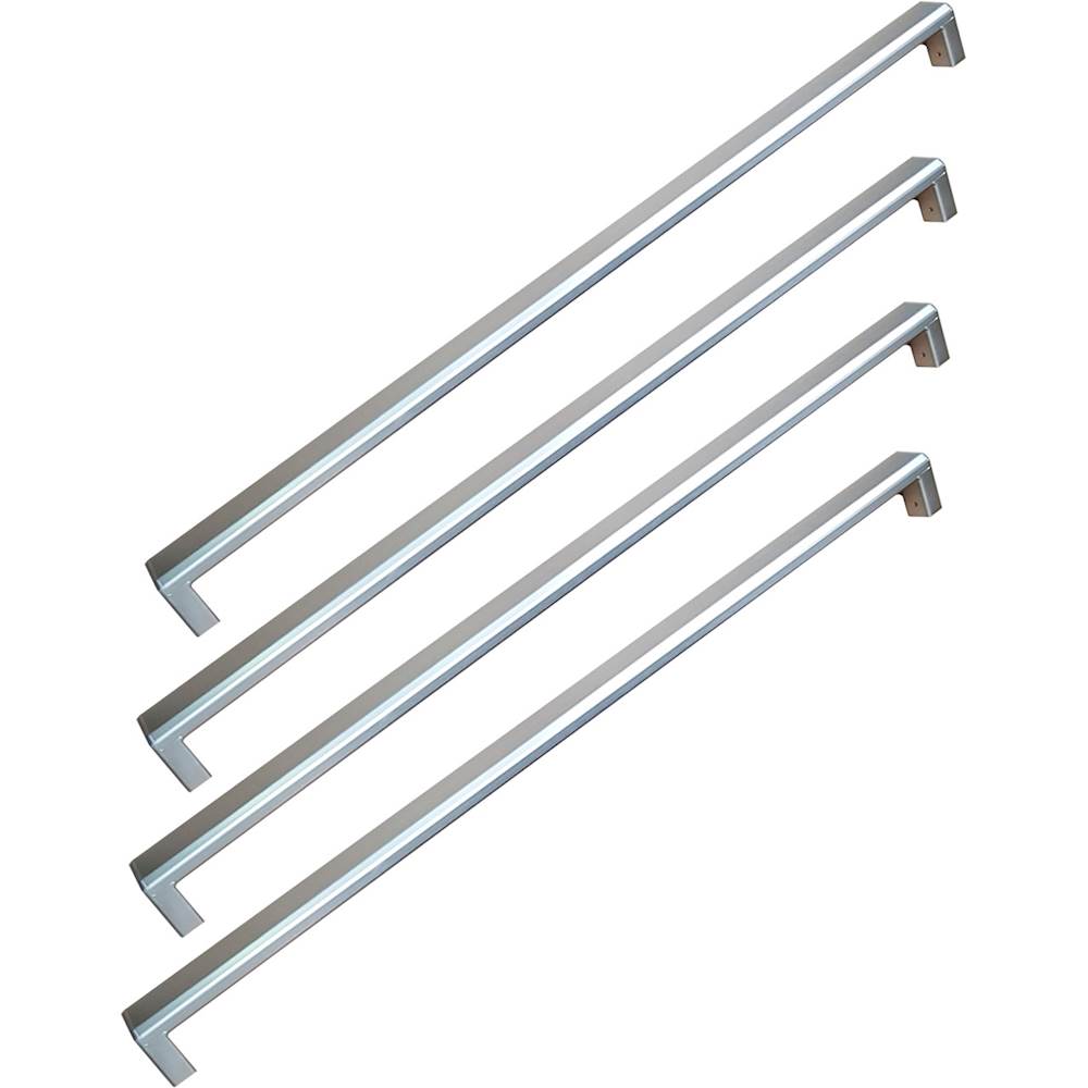 Angle View: Contemporary Handle Kit for Fisher & Paykel Freezers and Refrigerators - Brushed Aluminum