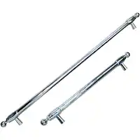 Heritage Series Handle Kit for Select Bertazzoni 30" Built-In Refrigerators - Silver - Front_Zoom