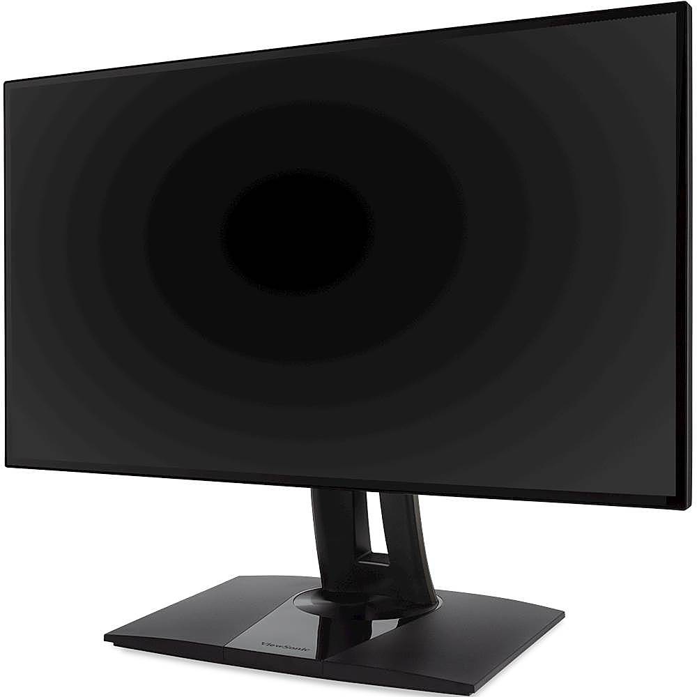 Left View: ViewSonic - 24" IPS LED FHD Monitor (DisplayPort, HDMI, VGA) - Black