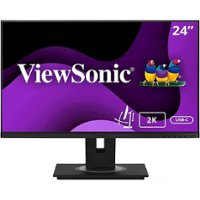 ViewSonic - VG2455-2K 24" IPS QHD Monitor (USB-C, HDMI, DisplayPort) - Black - Front_Zoom