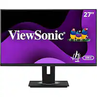 ViewSonic - VG2755 27" IPS LED FHD Monitor (DisplayPort, Mini DisplayPort, HDMI, USB, VGA) - Black - Front_Zoom