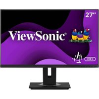 ViewSonic - VG2755 27" IPS LED FHD Monitor (DisplayPort, Mini DisplayPort, HDMI, USB, VGA) - Black - Front_Zoom