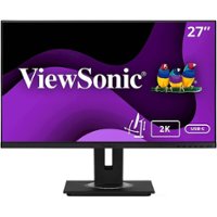 ViewSonic - VG2755-2K 27" IPS QHD Monitor (USB-C, HDMI,DisplayPort) - Black - Front_Zoom