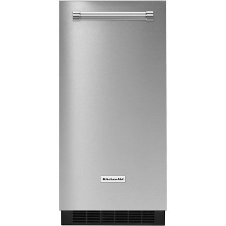 KitchenAid - 15" 22.8-Lb. Built-In Icemaker - Stainless Steel