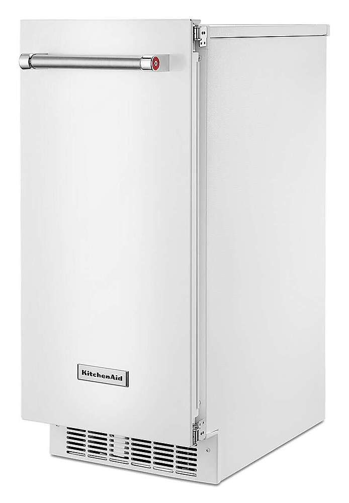 KitchenAid KUIC15NLTS 15 Automatic Ice Maker with 25 lb Storage Capacity &  50 lb Ice Production per Day: Left-Swing Door