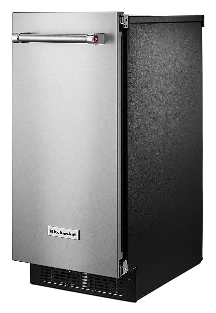 KitchenAid KUIX535HPS 15 inch 22.8 lb. Stainless Freestanding Icemaker 