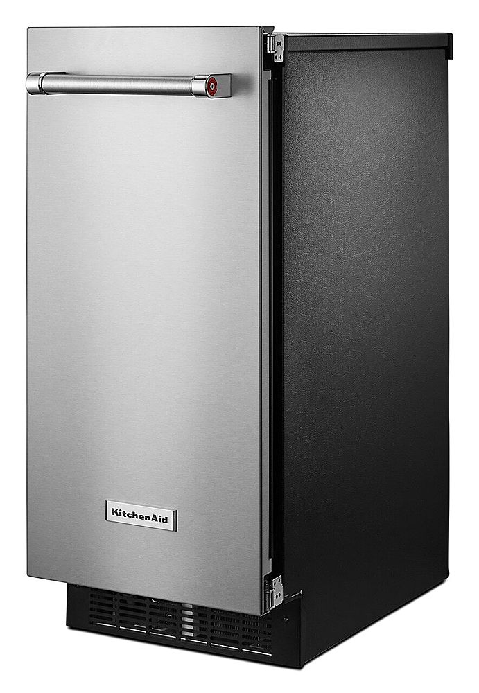 Alt View 13. KitchenAid - 15" 22.8-Lb. Freestanding Icemaker - Stainless Steel.