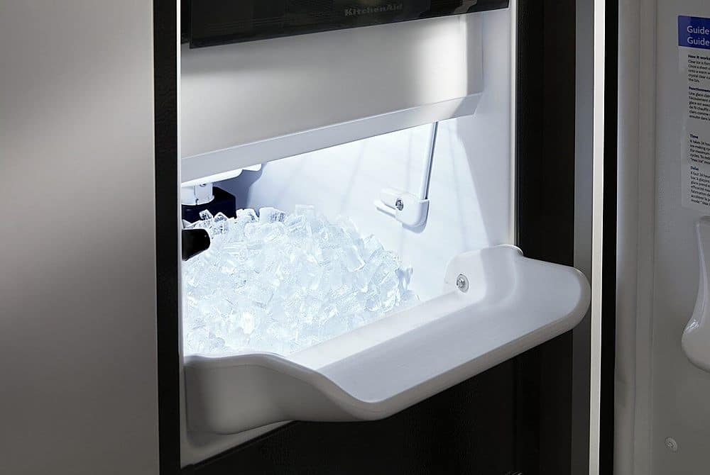 Alt View 16. KitchenAid - 15" 22.8-Lb. Freestanding Icemaker - Stainless Steel.