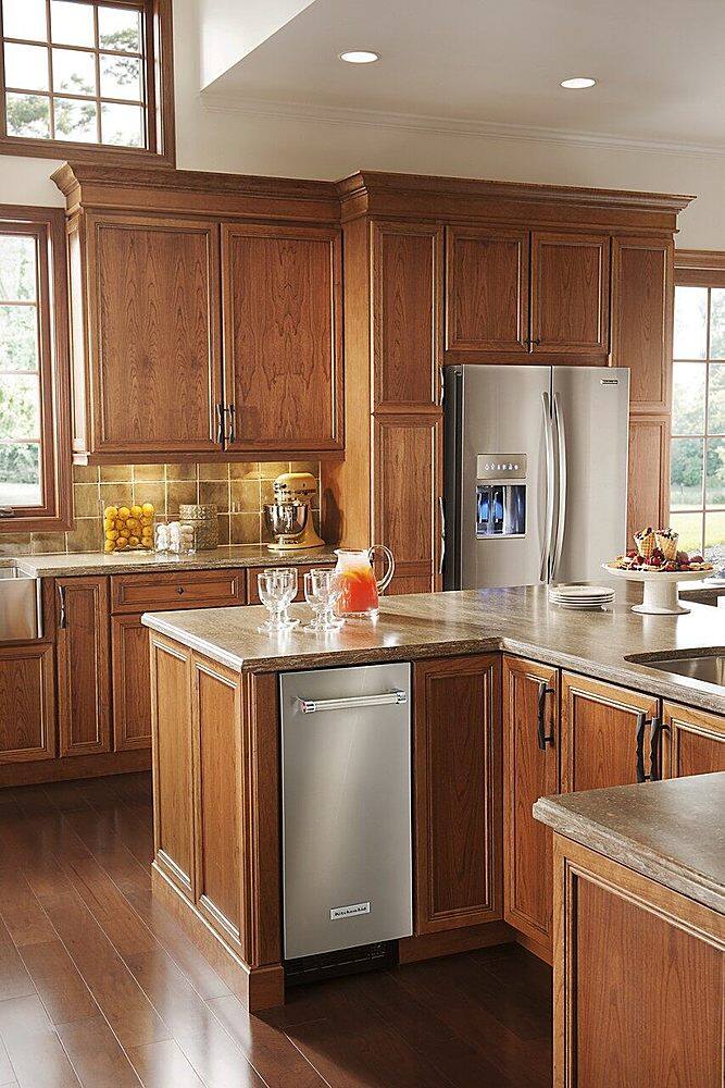 Alt View 18. KitchenAid - 15" 22.8-Lb. Freestanding Icemaker - Stainless Steel.