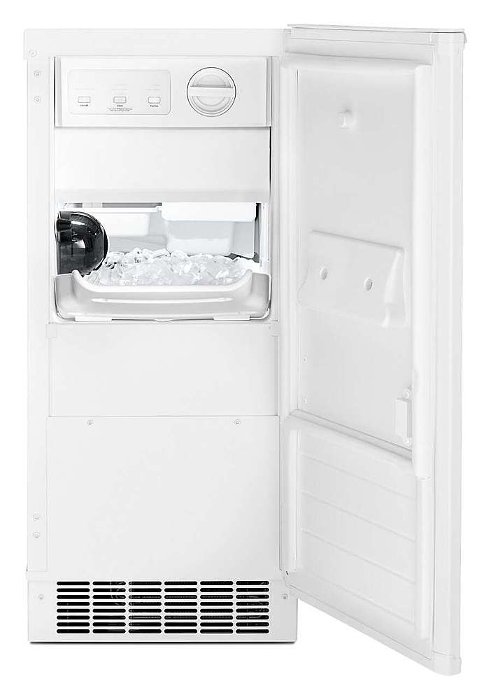 Alt View 11. Whirlpool - 15" 29-Lb. Freestanding Icemaker - White.