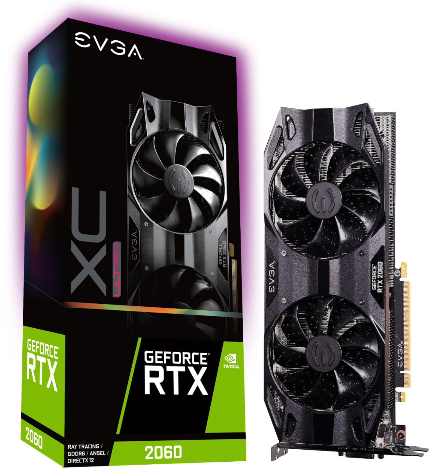 PC/タブレット PCパーツ Best Buy: EVGA GeForce RTX 2060 XC Ultra Gaming 6GB GDDR6 PCI 